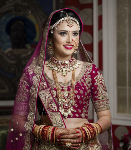 woman-traditional-dress-with-red-lip-gold-trim-scaled