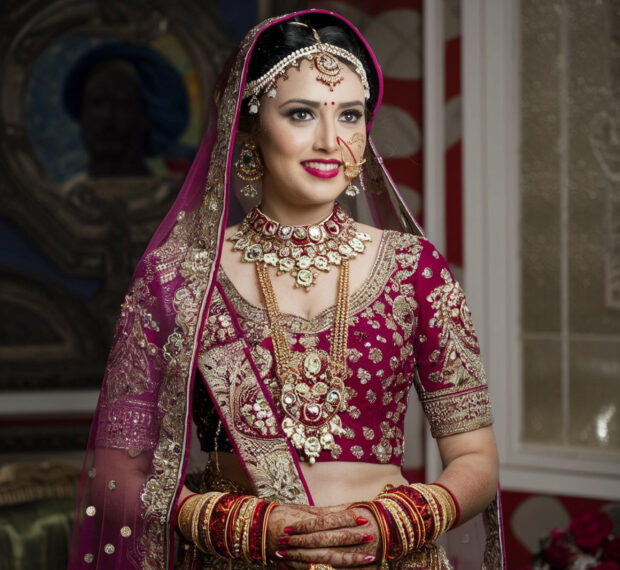 woman-traditional-dress-with-red-lip-gold-trim-scaled